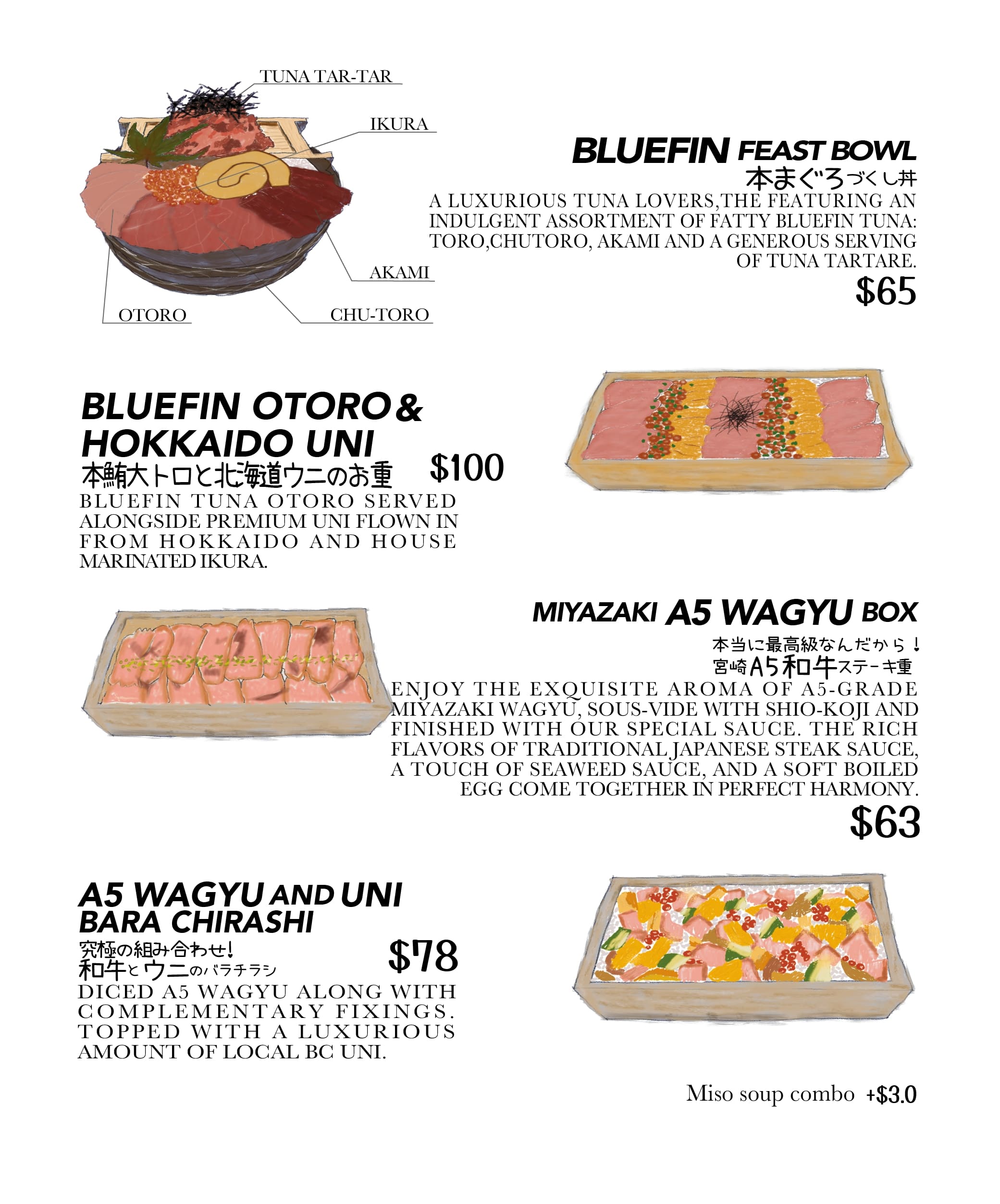 Food menu