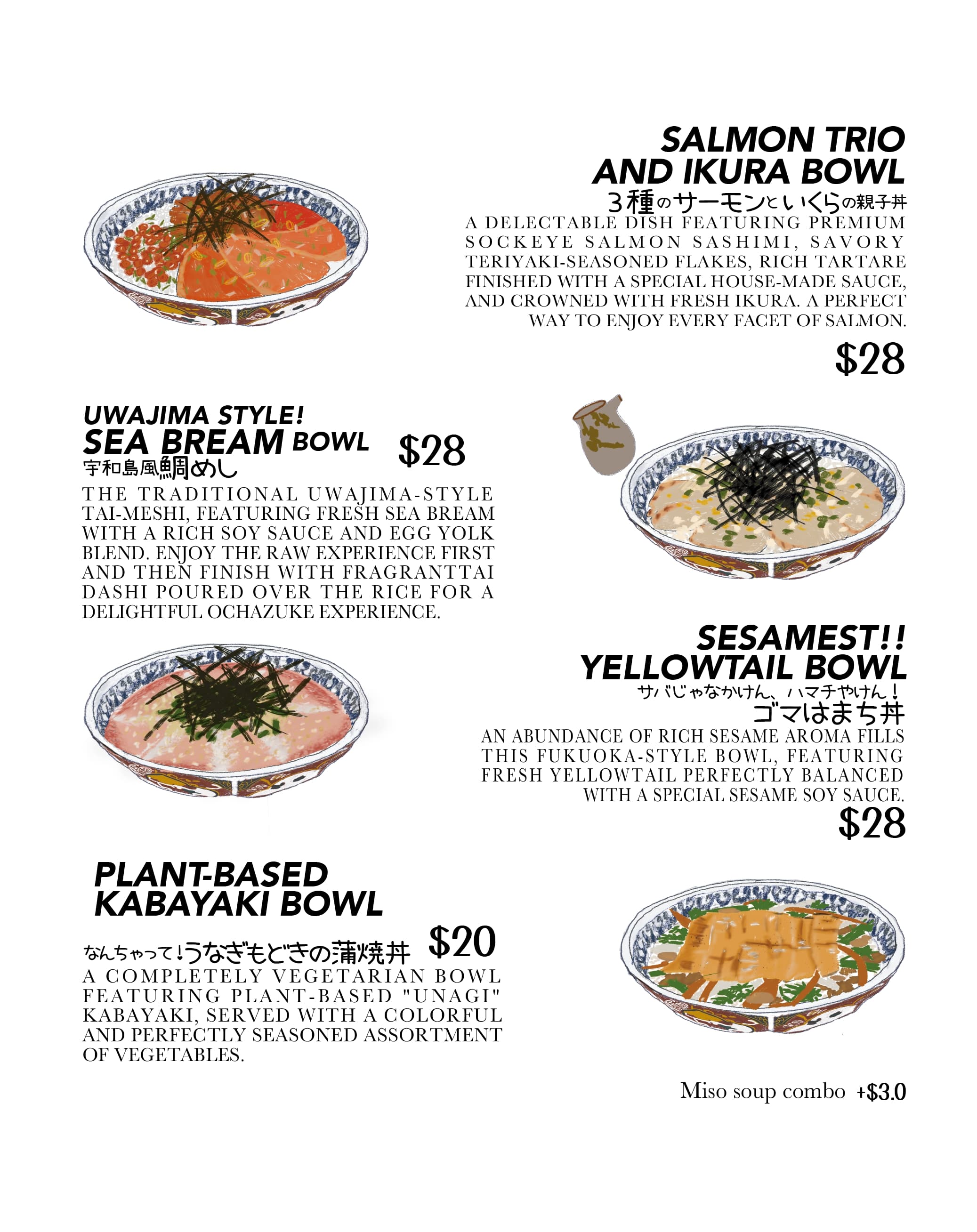 Food menu